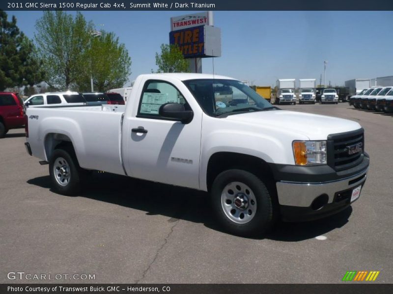 Summit White / Dark Titanium 2011 GMC Sierra 1500 Regular Cab 4x4