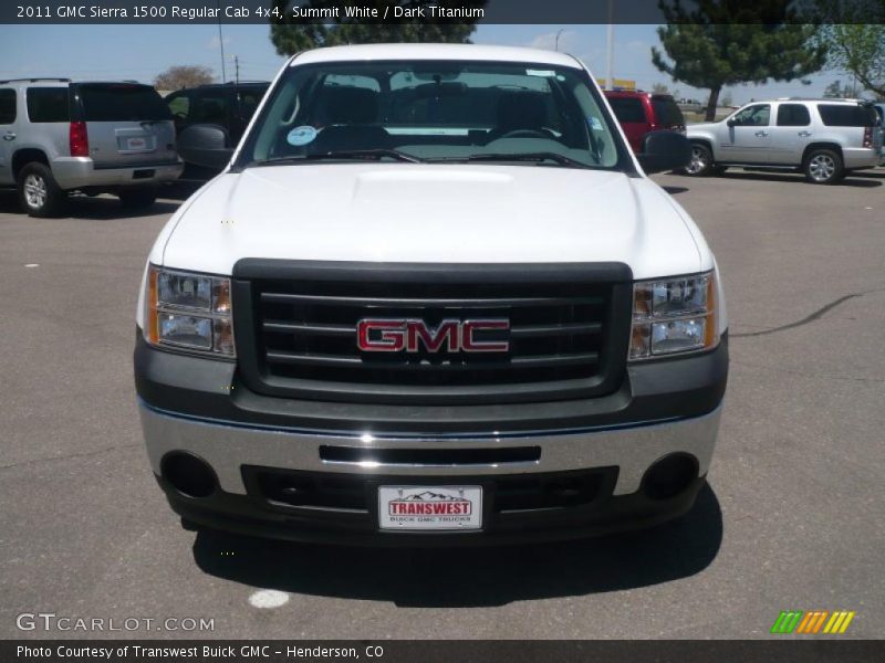 Summit White / Dark Titanium 2011 GMC Sierra 1500 Regular Cab 4x4