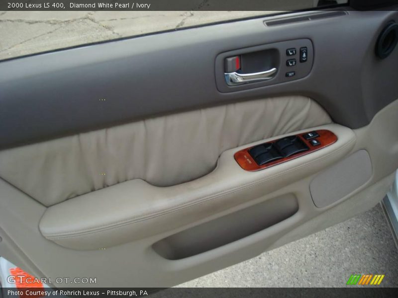 Diamond White Pearl / Ivory 2000 Lexus LS 400