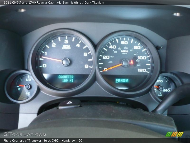 Summit White / Dark Titanium 2011 GMC Sierra 1500 Regular Cab 4x4