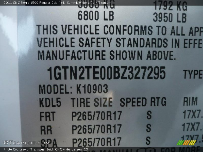 Summit White / Dark Titanium 2011 GMC Sierra 1500 Regular Cab 4x4