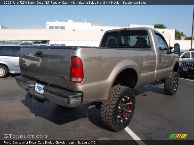 Arizona Beige Metallic / Medium Parchment Beige 2003 Ford F250 Super Duty XLT Regular Cab 4x4