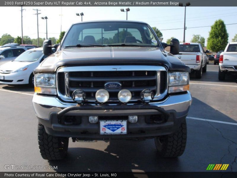 Arizona Beige Metallic / Medium Parchment Beige 2003 Ford F250 Super Duty XLT Regular Cab 4x4