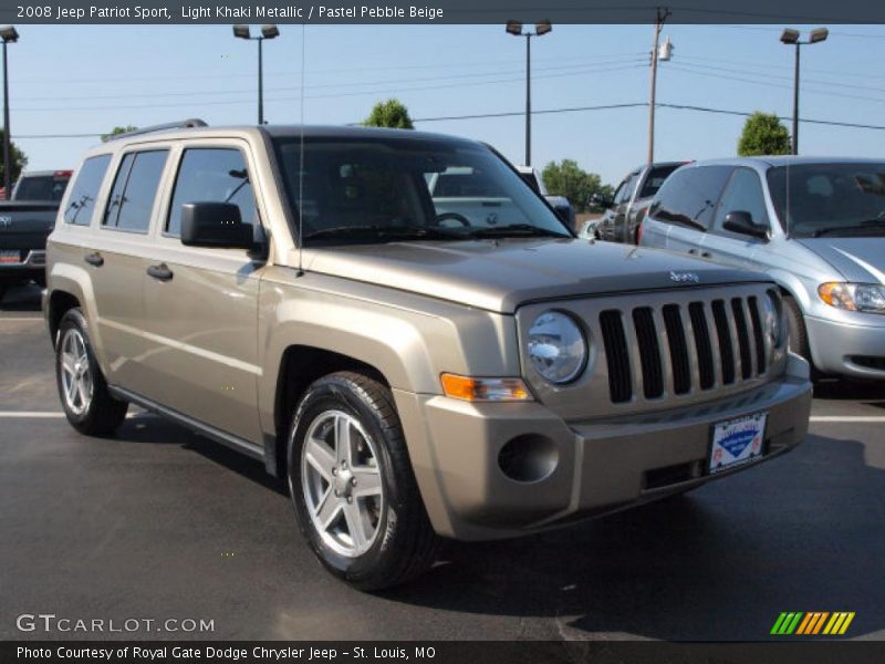 Light Khaki Metallic / Pastel Pebble Beige 2008 Jeep Patriot Sport