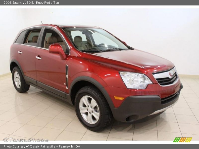 Ruby Red / Tan 2008 Saturn VUE XE
