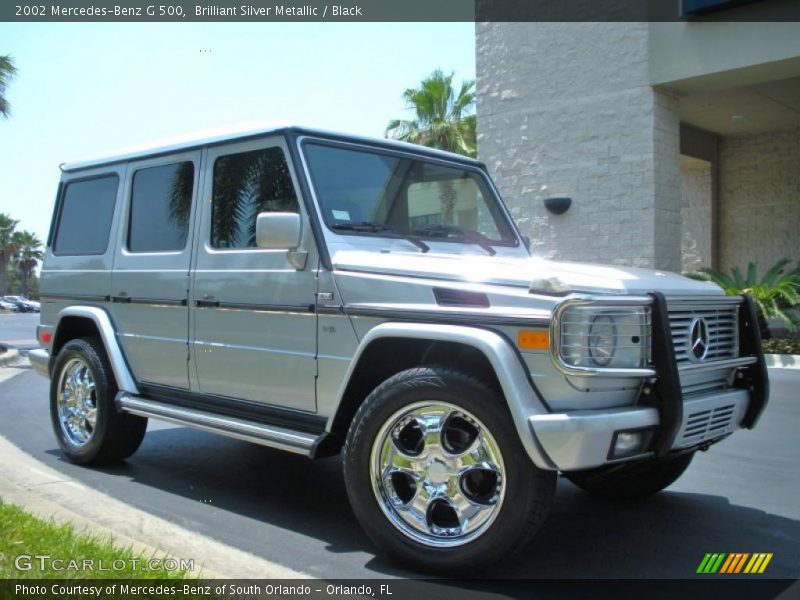 Brilliant Silver Metallic / Black 2002 Mercedes-Benz G 500