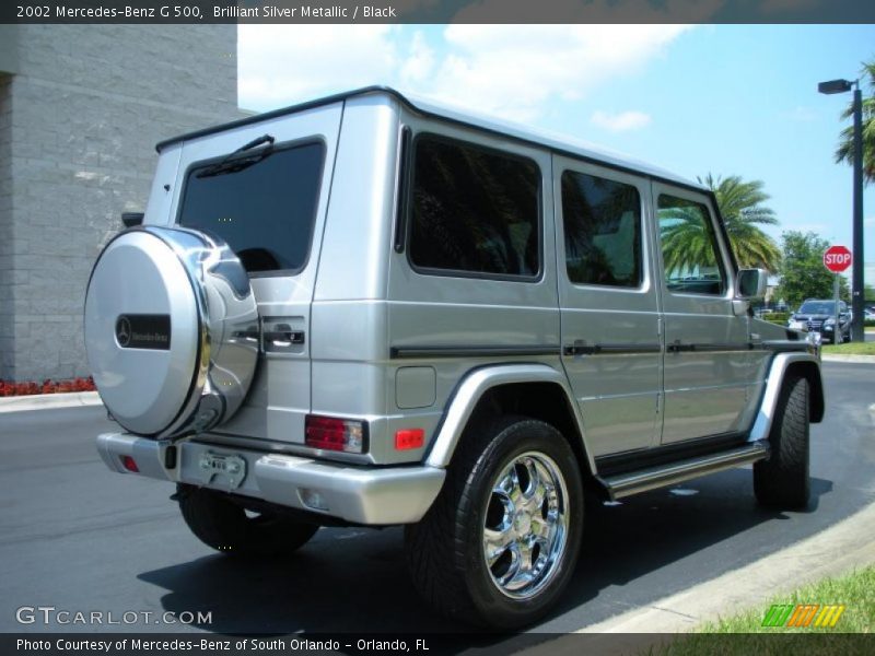 Brilliant Silver Metallic / Black 2002 Mercedes-Benz G 500