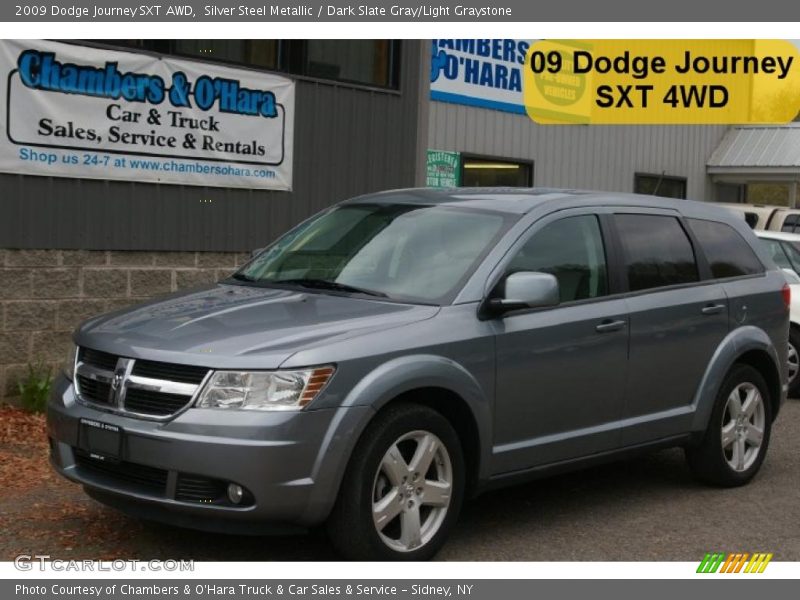 Silver Steel Metallic / Dark Slate Gray/Light Graystone 2009 Dodge Journey SXT AWD