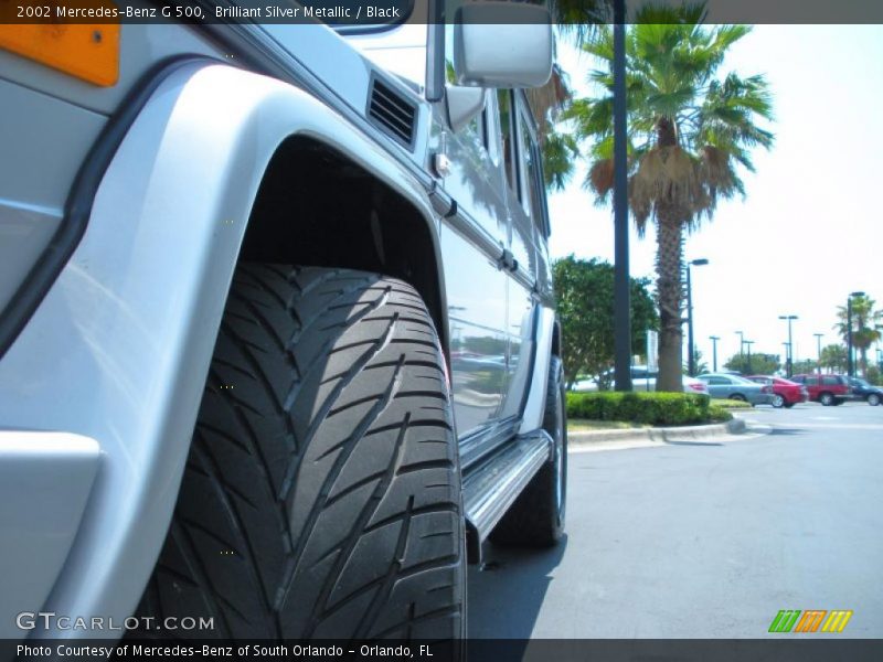 Brilliant Silver Metallic / Black 2002 Mercedes-Benz G 500