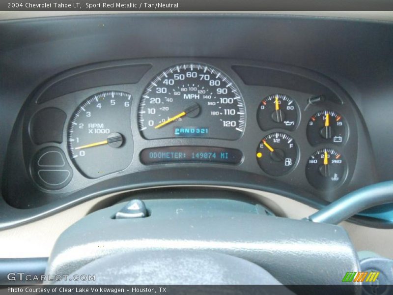 Sport Red Metallic / Tan/Neutral 2004 Chevrolet Tahoe LT