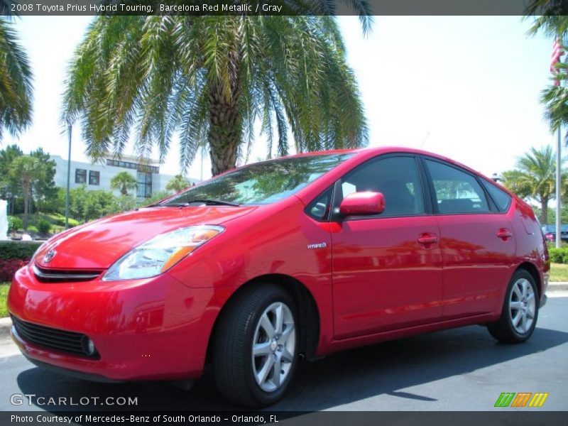Barcelona Red Metallic / Gray 2008 Toyota Prius Hybrid Touring