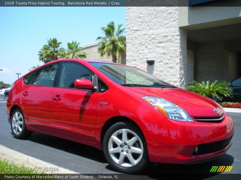 Barcelona Red Metallic / Gray 2008 Toyota Prius Hybrid Touring