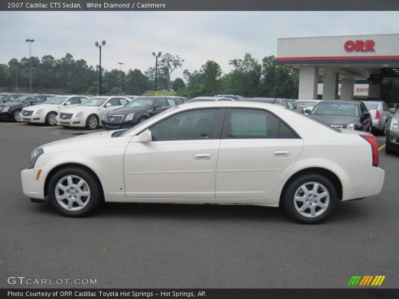 White Diamond / Cashmere 2007 Cadillac CTS Sedan