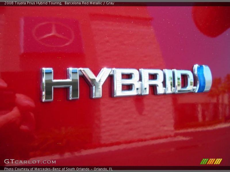 Barcelona Red Metallic / Gray 2008 Toyota Prius Hybrid Touring