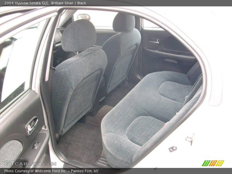 Brilliant Silver / Black 2004 Hyundai Sonata GLS