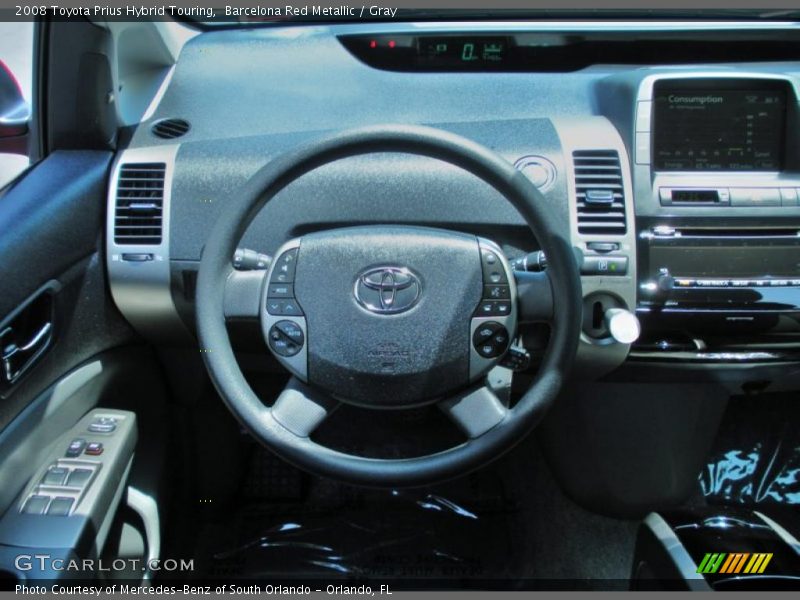 Barcelona Red Metallic / Gray 2008 Toyota Prius Hybrid Touring
