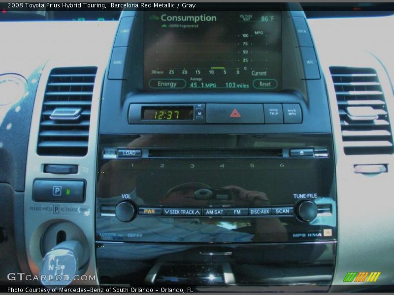 Barcelona Red Metallic / Gray 2008 Toyota Prius Hybrid Touring