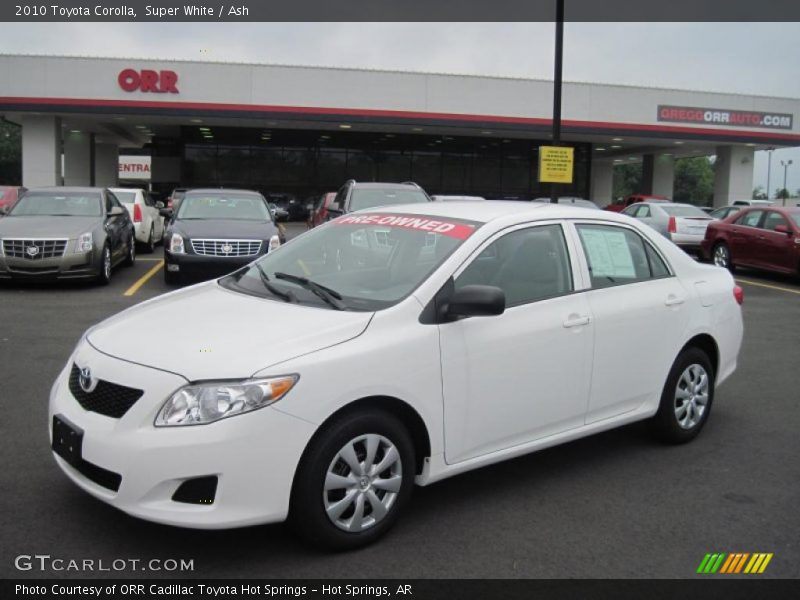 Super White / Ash 2010 Toyota Corolla