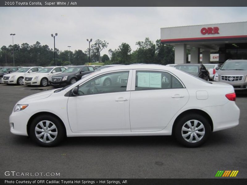 Super White / Ash 2010 Toyota Corolla
