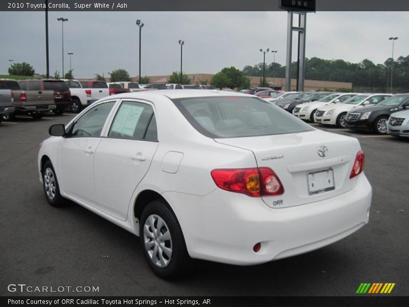 Super White / Ash 2010 Toyota Corolla