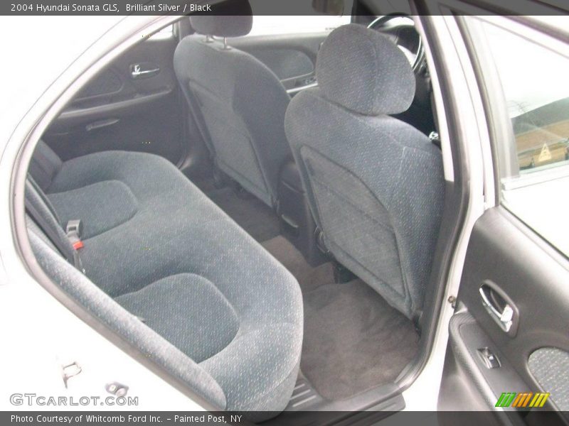 Brilliant Silver / Black 2004 Hyundai Sonata GLS