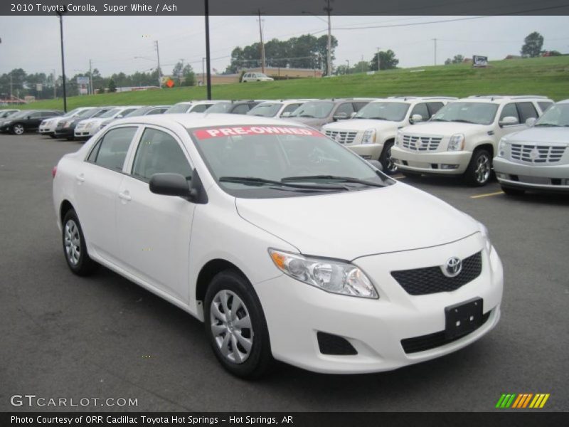 Super White / Ash 2010 Toyota Corolla