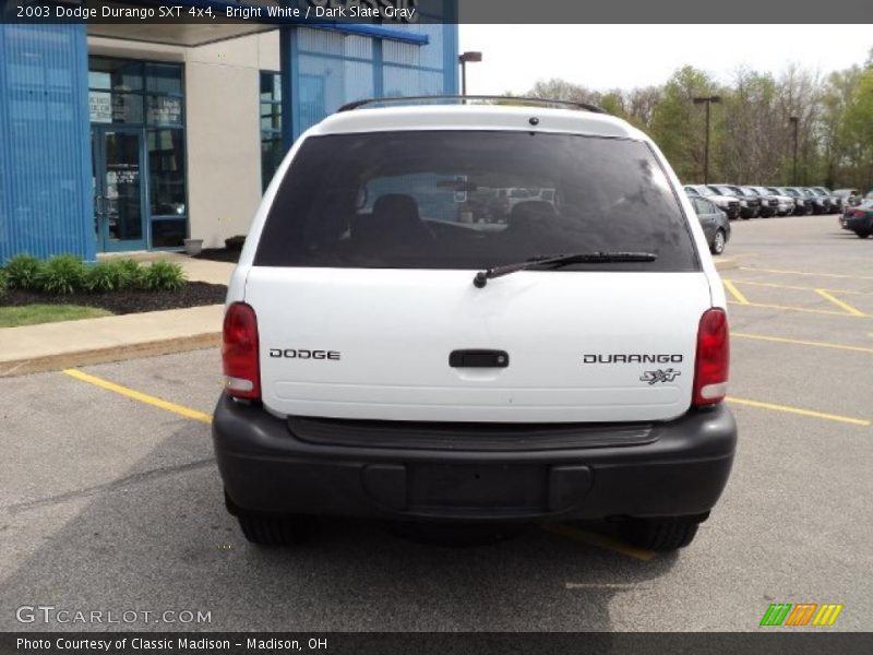 Bright White / Dark Slate Gray 2003 Dodge Durango SXT 4x4