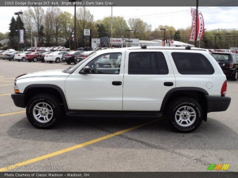 Bright White / Dark Slate Gray 2003 Dodge Durango SXT 4x4