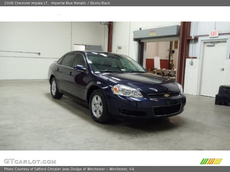 Imperial Blue Metallic / Ebony Black 2008 Chevrolet Impala LT