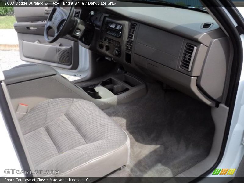 Bright White / Dark Slate Gray 2003 Dodge Durango SXT 4x4