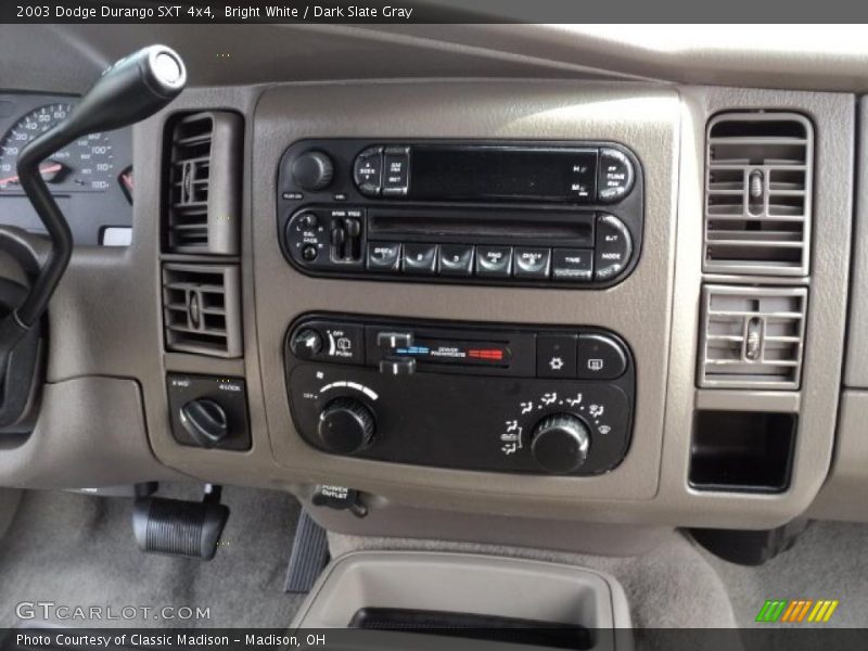 Bright White / Dark Slate Gray 2003 Dodge Durango SXT 4x4