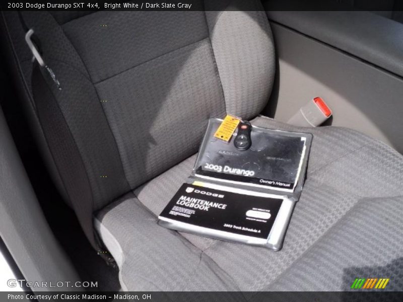 Bright White / Dark Slate Gray 2003 Dodge Durango SXT 4x4