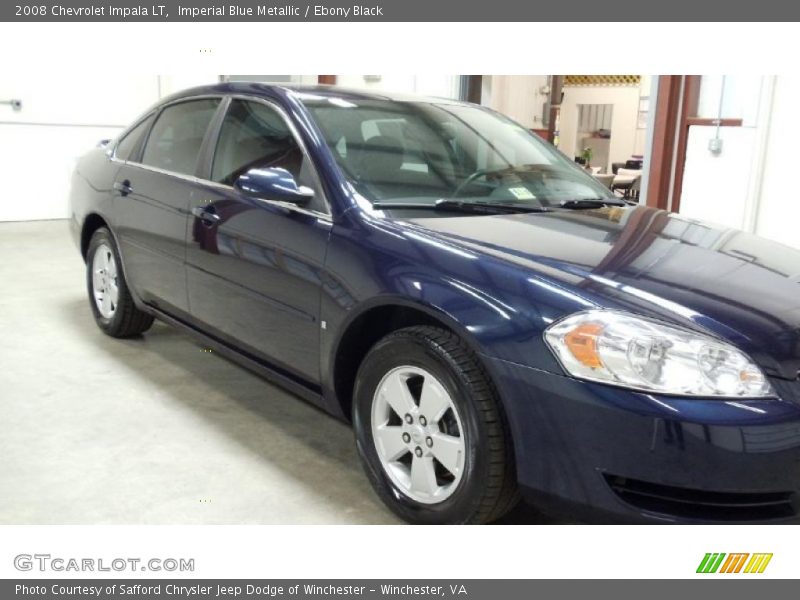 Imperial Blue Metallic / Ebony Black 2008 Chevrolet Impala LT