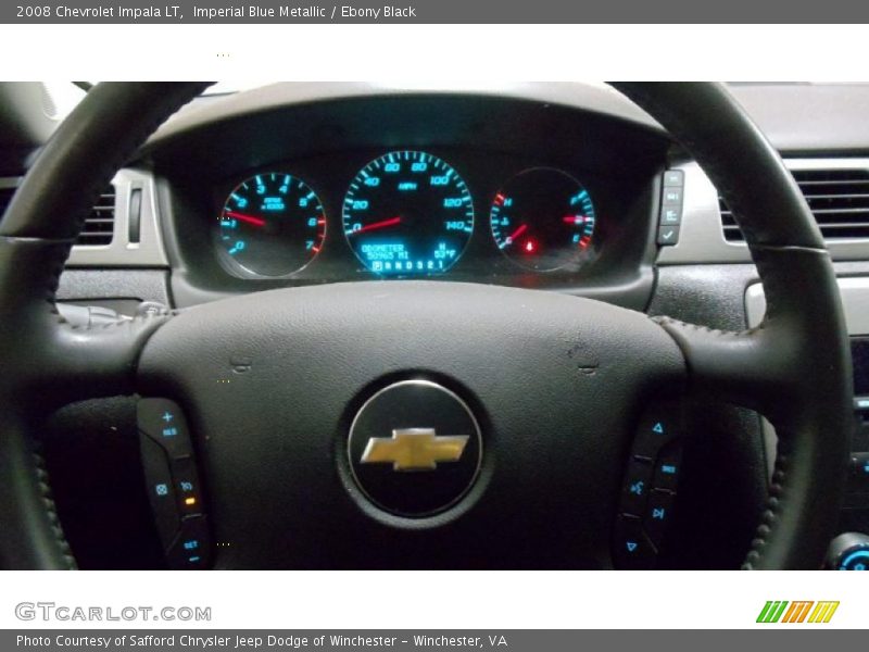Imperial Blue Metallic / Ebony Black 2008 Chevrolet Impala LT