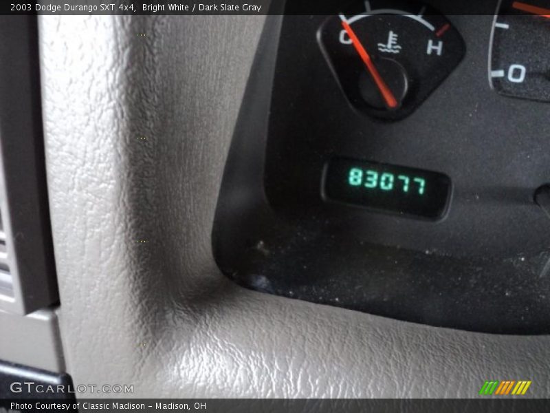 Bright White / Dark Slate Gray 2003 Dodge Durango SXT 4x4