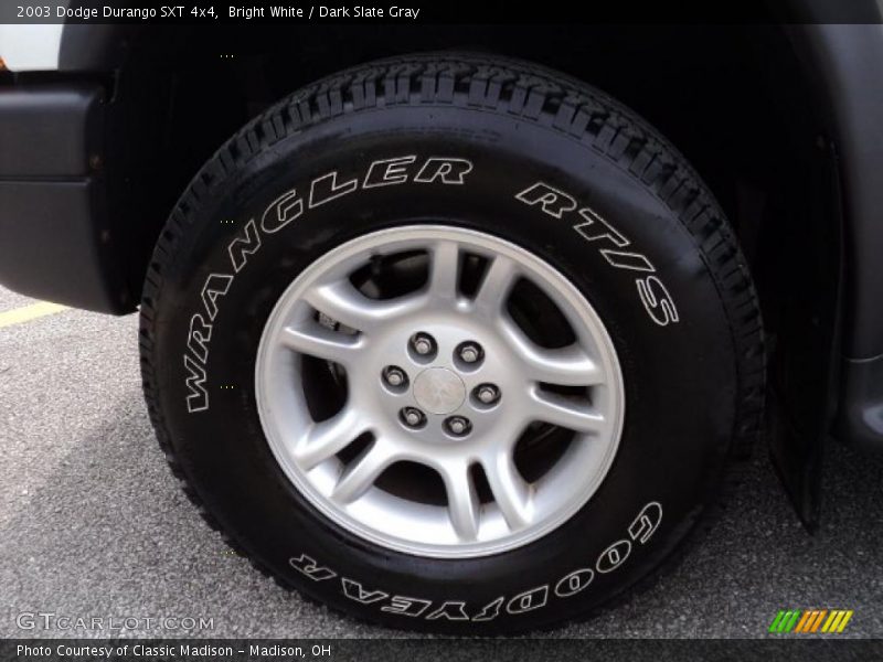 Bright White / Dark Slate Gray 2003 Dodge Durango SXT 4x4