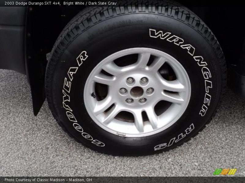 Bright White / Dark Slate Gray 2003 Dodge Durango SXT 4x4