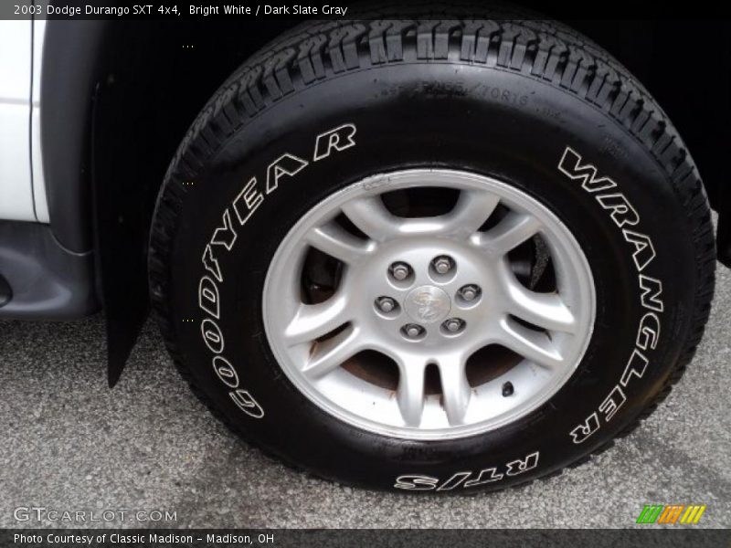 Bright White / Dark Slate Gray 2003 Dodge Durango SXT 4x4