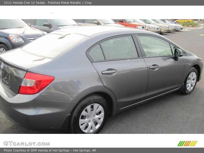 Polished Metal Metallic / Gray 2012 Honda Civic LX Sedan