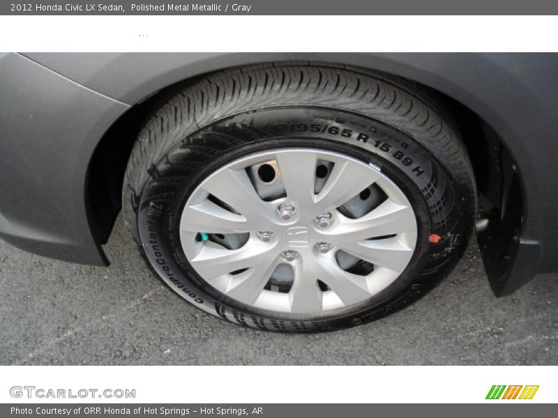Polished Metal Metallic / Gray 2012 Honda Civic LX Sedan