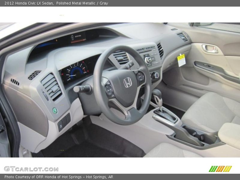  2012 Civic LX Sedan Gray Interior