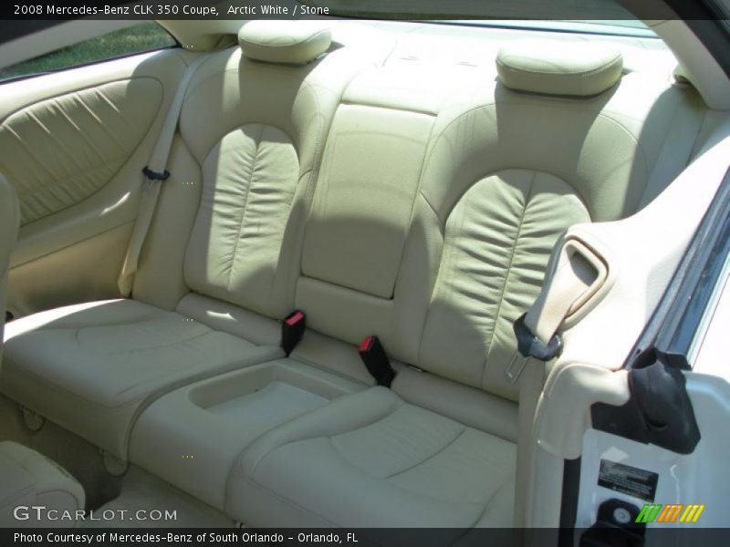 Arctic White / Stone 2008 Mercedes-Benz CLK 350 Coupe