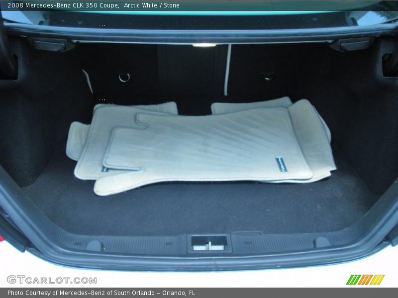 Arctic White / Stone 2008 Mercedes-Benz CLK 350 Coupe