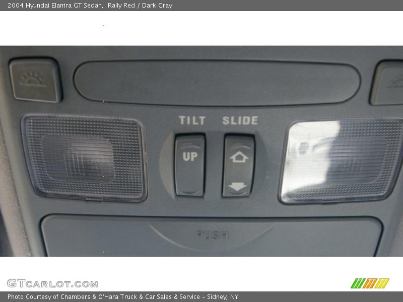 Rally Red / Dark Gray 2004 Hyundai Elantra GT Sedan