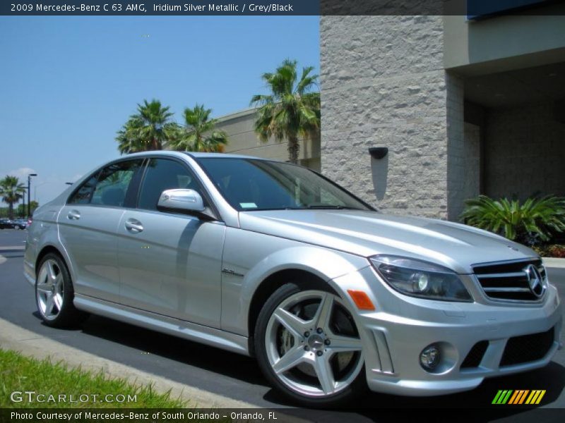 Iridium Silver Metallic / Grey/Black 2009 Mercedes-Benz C 63 AMG