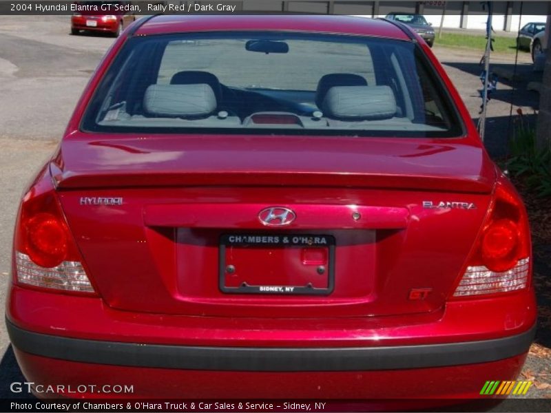 Rally Red / Dark Gray 2004 Hyundai Elantra GT Sedan