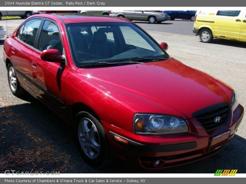 Rally Red / Dark Gray 2004 Hyundai Elantra GT Sedan