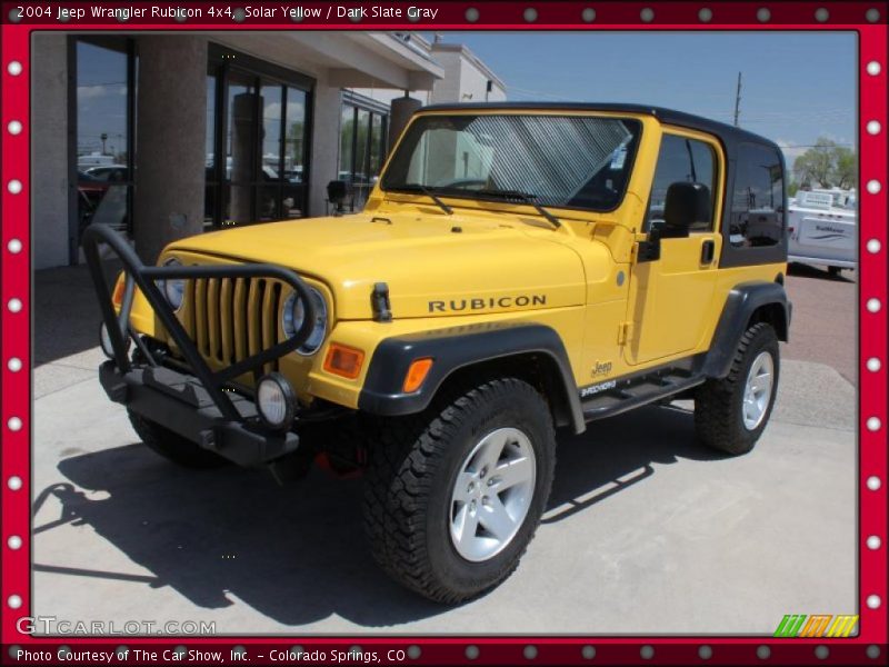 Solar Yellow / Dark Slate Gray 2004 Jeep Wrangler Rubicon 4x4