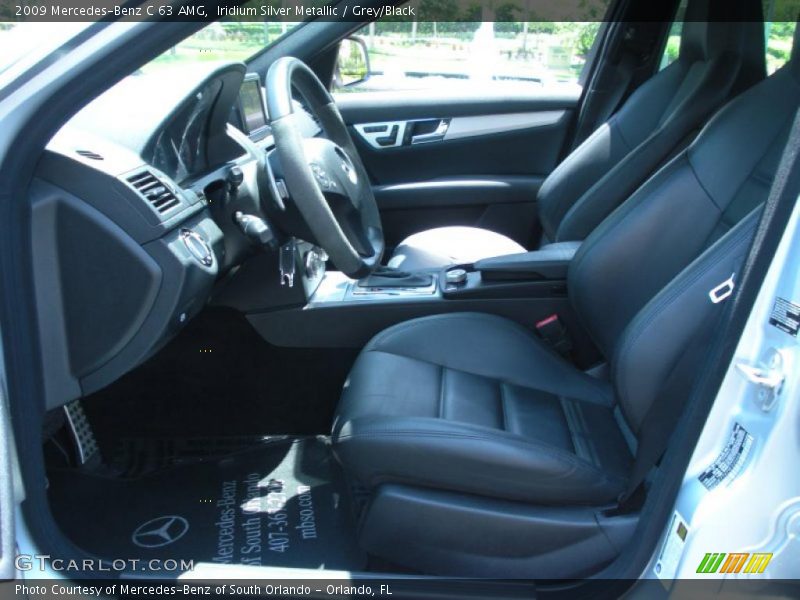 Iridium Silver Metallic / Grey/Black 2009 Mercedes-Benz C 63 AMG