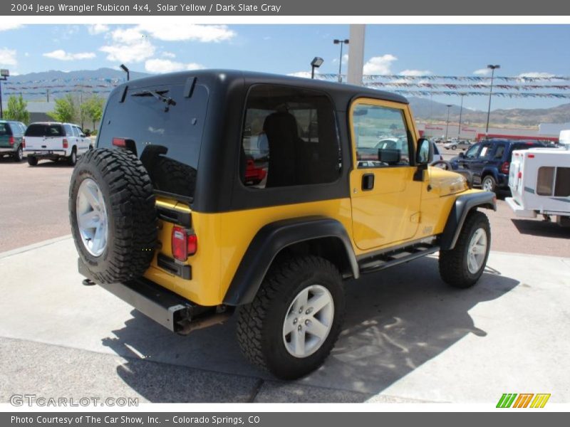Solar Yellow / Dark Slate Gray 2004 Jeep Wrangler Rubicon 4x4
